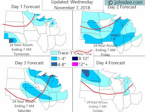 John Dee Snow Forecast